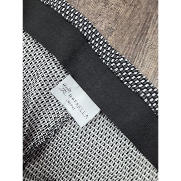 Rafaella Comfort NWT Slim Ankle Pull On Dress Pants Size 18 Black/White - Picture 4 of 6